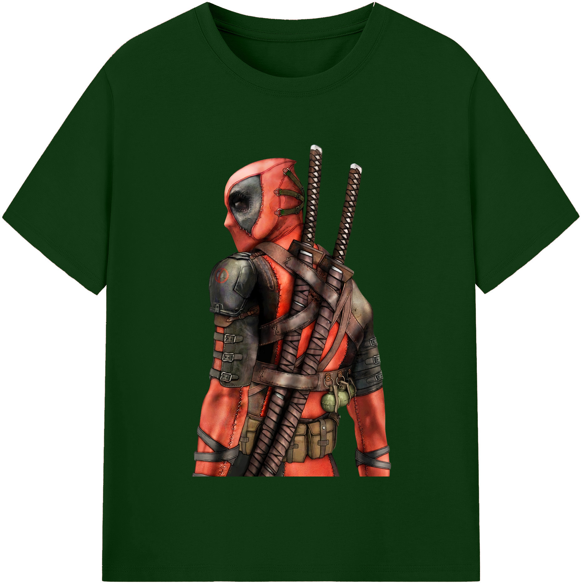 （画像用） Deadpool デッドプール 綿100％半袖Tシャツ（フロントプリント）